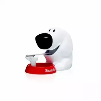 Tapedispenser 3M Scotch C31 zwart rood wit Dog-810