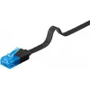 Platte patchkabel Goobay CAT 6A U/UTP zwart 5 m