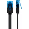 Platte patchkabel Goobay CAT 6A U/UTP zwart 7m