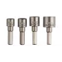 Bosch 2609255904 Dopsleutelset met 1/4-inch zeskantschacht, 4 stuks