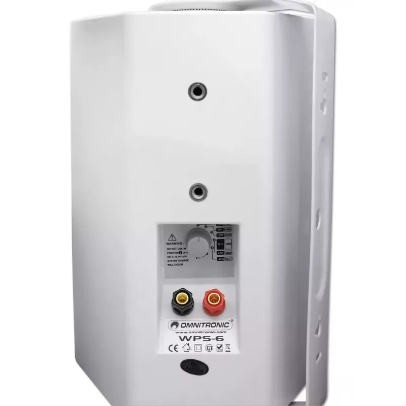 2-weg luidspreker Omnitronic 80710533 wit bekabeld 40 W