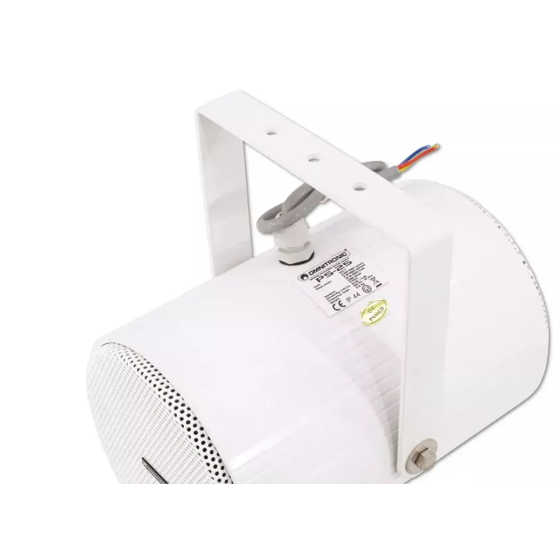 Luidspreker Omnitronic 80710370 wit bekabeld 10 W