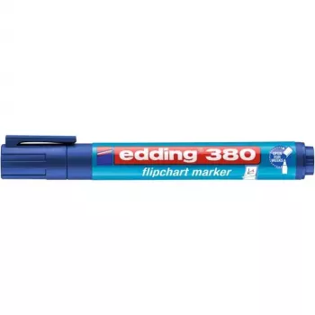 Markeerstift Edding 4-380 — ronde punt, blauwe inkt, per stuk, 16,6 g