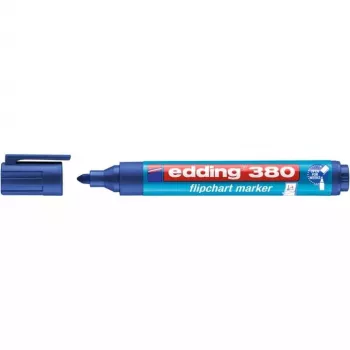 Markeerstift Edding 4-380 — ronde punt, blauwe inkt, per stuk, 16,6 g