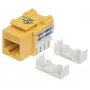 Intellinet Keystone-bus, Cat6, UTP, LSA, geel, plat, geel, RJ-45, bus, 22/26, Cat6