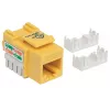 Intellinet 210584 keystone-connector, Cat6, UTP, punch-down, geel