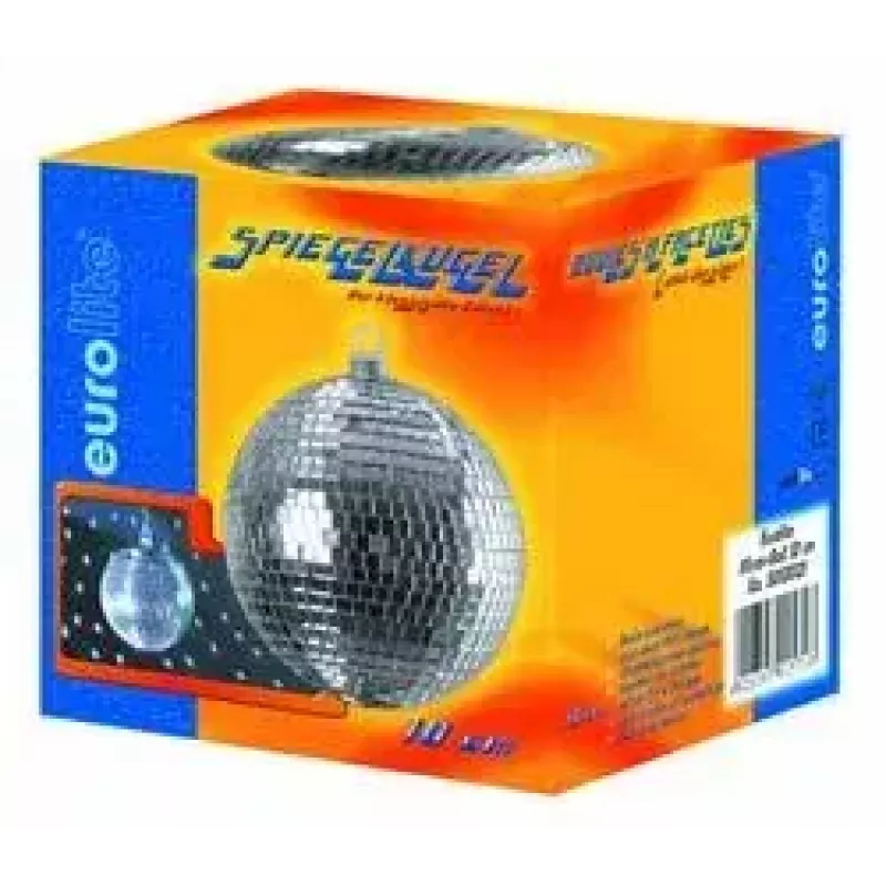 Spiegelbol 10cm Eurolite meerkleurig