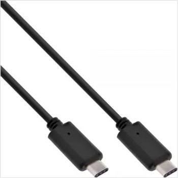 InLine USB 3.1 Type-C, 2m USB-kabel USB 3.2 Gen 2 (3.1 Gen 2) USB C zwart