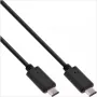 InLine USB 3.1 Type-C, 2m USB-kabel USB 3.2 Gen 2 (3.1 Gen 2) USB C zwart
