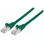 Intellinet netwerk-patchkabel, Cat7-kabel/Cat6A-stekker, 0,25 m, groen, koper, S/FTP, LSOH / LSZH, PVC, RJ45, vergulde contacten, zonder vergrendelingslipje, met knikbescherming, levenslange garantie
