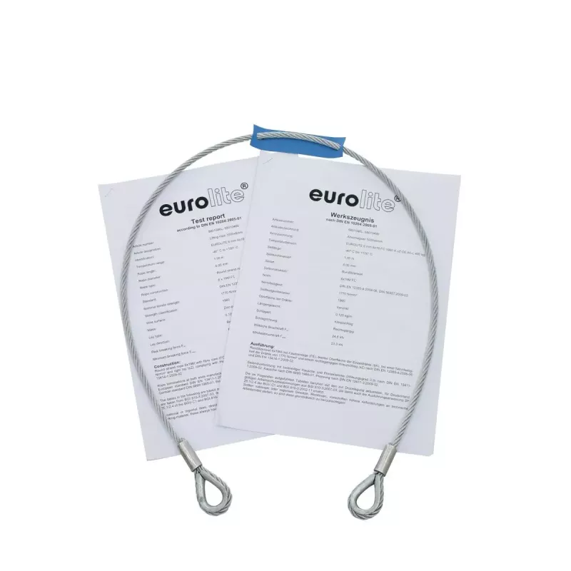 EUROLITE veiligheidskabel AG-15, 4x1000 mm, tot 15 kg