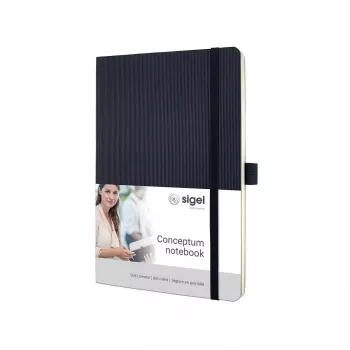 Schrijfboek Sigel CO309 A5 194 vel zwart