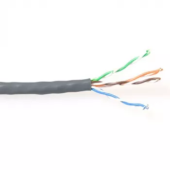 CAT5E U/UTP PVC massiefkabel ACT ES100H 100 m grijs