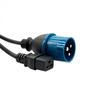 ACT Powercord CEE1 - C19 zwart 2,5 m netkabel