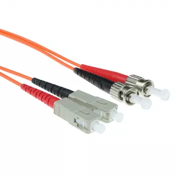 ACT 1,5 m LSZH multimode 62,5/125 OM1 duplex ST SC glasvezel-patchkabel