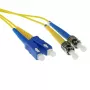 ACT 1 meter LSZH singlemode 9/125 OS2 glasvezel-patchkabel duplex met SC- en ST-stekkers