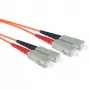 ACT 15 meter LSZH multimode 62.5/125 OM1 glasvezel-patchkabel duplex met SC-stekkers