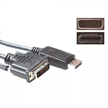 ACT conversiekabel DisplayPort-stekker naar DVI-stekker 3,00 m