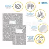 HERMA 19415 schriftomslag SCHOOLYDOO, A5, blauw, polypropyleen