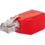 Connector RJ-45 Schwaiger CKR01 531 rood