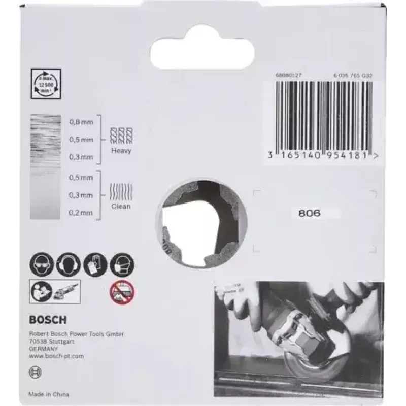Bosch 2 608 620 732 haakse slijper accessoire draadborstel