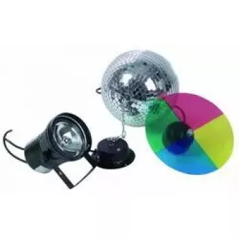 Spiegelbol-set 20 cm Eurolite Multicolour 30W 230V