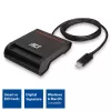 ACT externe USB-C smartcard eID-kaartlezer, zwart