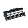 ACT adapterplaat voor 4 x Keystone FTP, adapter, zwart, 1 stuk(s)