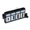 ACT adapterplaat voor 4 x Keystone FTP, adapter, zwart, 1 stuk(s)