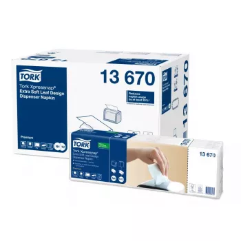 Papieren servetten Tork 13670 wit 500 stuks