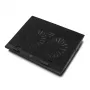 Laptopstandaard ACT AC8105 met ventilator in hoogte verstelbaar 2 standen 4-poorts hub