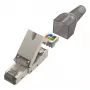 Hama 00300027 Netwerkkabel grijs, zilver Cat6a