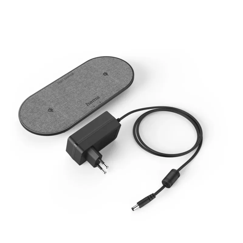 Hama QI-FC10 DUO smartphone zwart AC draadloos laden snel laden binnen