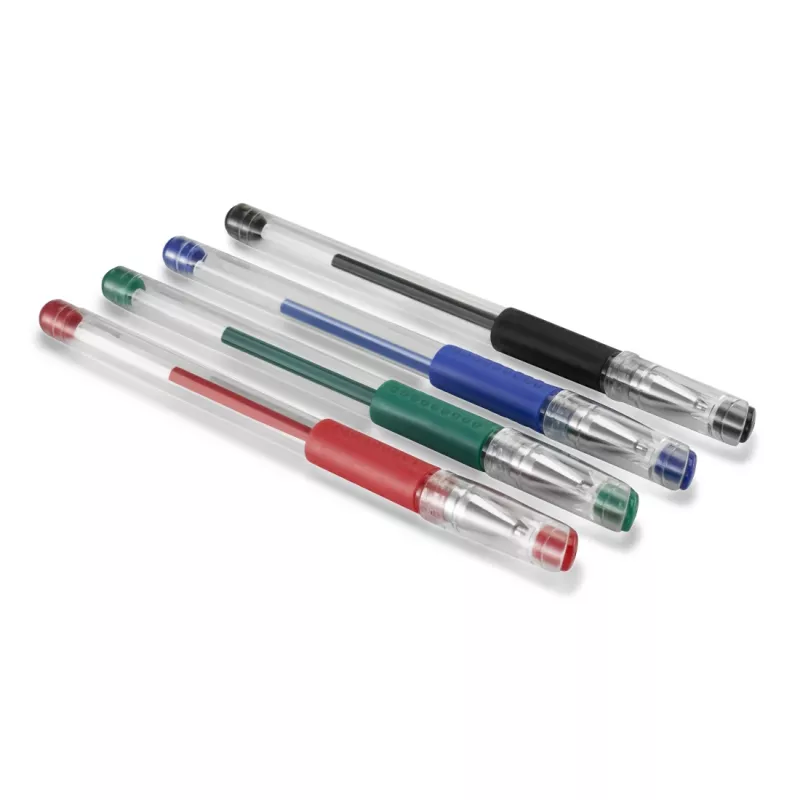 Hama Basic gelpen met dop zwart, blauw, groen, rood 4 stuks