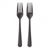 Wegwerpvork Papstar 96526 polypropyleen 200 stuks zwart 190 mm