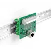 DeLOCK RJ50-bus op klemmenstrook met drukknop voor DIN-rail haaks