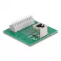 DeLOCK RJ50-bus op klemmenstrook met drukknop voor DIN-rail haaks