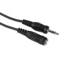 Audiokabel Hama 00205104 2,5 m 3,5 mm stekker naar bus zwart