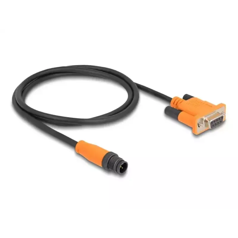 DeLOCK M12 CAN-bus-kabel A-gecodeerd 5-polig stekker naar D-Sub 9 bus 1 m