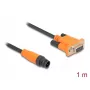 DeLOCK M12 CAN-bus-kabel A-gecodeerd 5-polig stekker naar D-Sub 9 bus 1 m