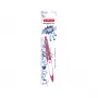 Clip-on uittrekbare balpen Herlitz my.pen roze wit blauw