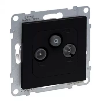Legrand 765369 stopcontact TV + SAT zwart