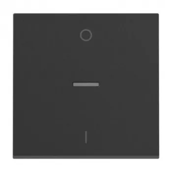 Legrand Seano 765410 2-polige wip met verlichtingsvenster, antraciet
