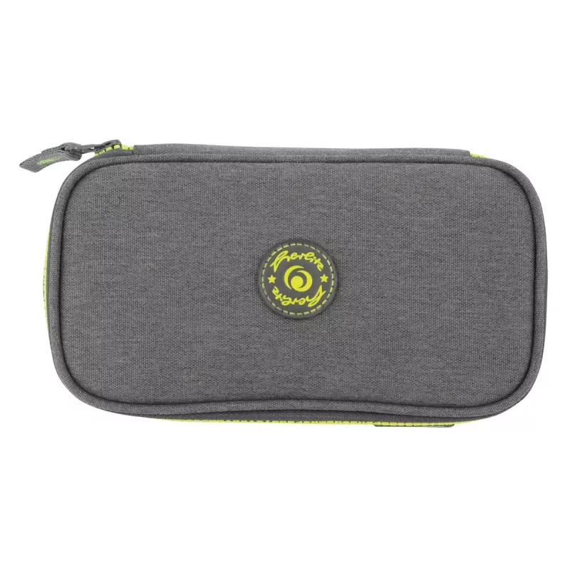 Herlitz beatBox ABC etui polyester grijs geel 225x120x70mm