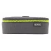 Herlitz beatBox ABC etui polyester grijs geel 225x120x70mm