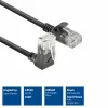ACT Zwart 3 meter U/UTP CAT6A LSZH Slimline patchkabel met RJ45 DC4903