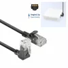 ACT Zwart 3 meter U/UTP CAT6A LSZH Slimline patchkabel met RJ45 DC4903