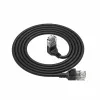 ACT Zwart 0,25 meter U/UTP CAT6A LSZH Slimline patchkabel met DC4952