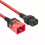 ACT stroomkabel C19 IEC Lock - C20 IEC Lock Dual Locking rood 3 m, PC3641