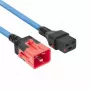 ACT stroomkabel C19 IEC Lock - C20 IEC Lock Dual Locking blauw 1 m, PC3634